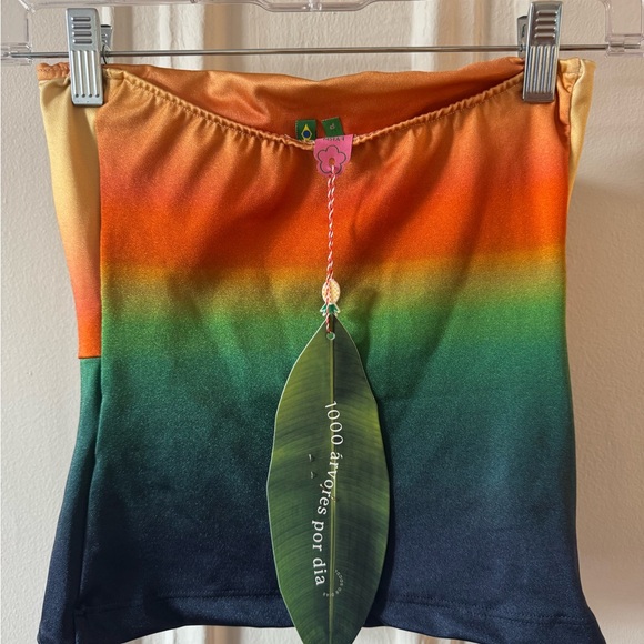 FARM Rio Sunset Gradient Tube Top - Picture 6 of 6